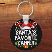 7月のクリスマスサンタスカンパお気に入りのーキャンプL キーホルダー (正面)