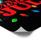 7月のクリスマスサンタハットサングラスサマーチェレ ポスター (角)