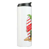 7月のクリスマスサンタハワイアンサマーサーフサーフィ タンブラー (回転左)