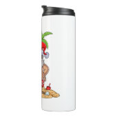 7月のクリスマスサンタハワイアンサマーサーフサーフィ タンブラー (回転右)