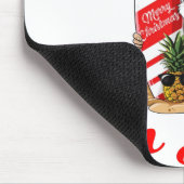 7月のクリスマスサンタハワイアンサーフィンTシャツ マウスパッド (コーナー)