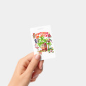 7月のクリスマスサンタビーチ夏のTシャツ バッジ (手持ち)