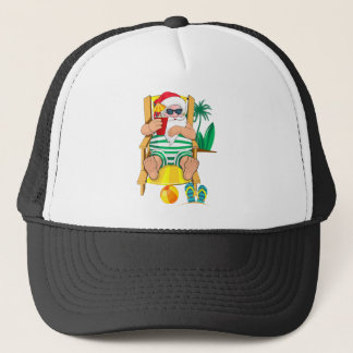 7月のクリスマスサンタビーチTシャツハワイアン キャップ