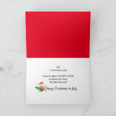 7月のクリスマスサンタヴィンテージ水着サーフィン カード (内部)