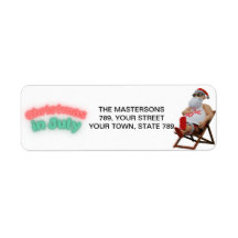 7月のクリスマスサンタ