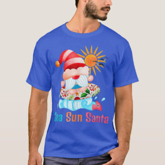 7月のクリスマスシーサンサンサンタサマーバケーションフー Tシャツ
