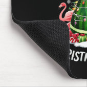 7月のクリスマススイカの木のフラミンゴXおもしろい マウスパッド (コーナー)