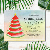 7月のクリスマススイカパーティー インビテーションポストカード
