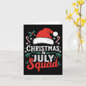 7月のクリスマスチームTシャツ家族旅行サマー カード (黄色い花)