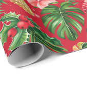 7月のクリスマストロピカルパターン ラッピングペーパー (ロールコーナー)