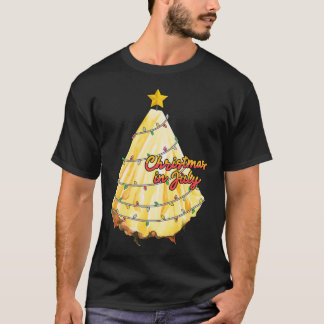 7月のクリスマスパイナップルツリーサマー Tシャツ