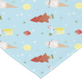 7月のクリスマスパターンサマーBBQテーブルランナー ショートテーブルランナー (コーナー)