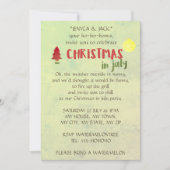 7月のクリスマスパーティの招待状 招待状 (正面)