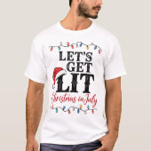 7月のクリスマスパーティーで盛り上がろう! Tシャツ (正面)