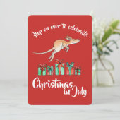 7月のクリスマスパーティーカンガルーでのホップ 招待状 (スタンド正面)