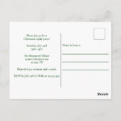 7月のクリスマスパーティーサマーサンタクロースビーチ ポストカード (裏面)