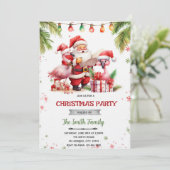 7月のクリスマスパーティー招待状 招待状 (スタンド正面)