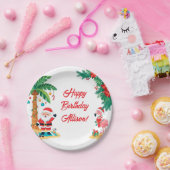 7月のクリスマスパーティー用紙皿 ペーパープレート (パーティー)
