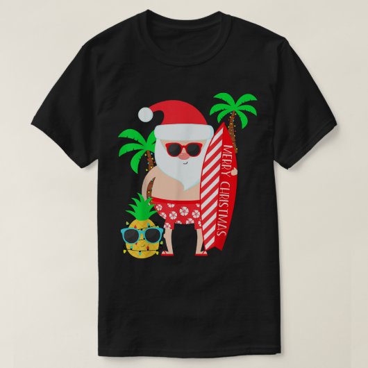 7月のクリスマスパーティー衣装サンタスル Tシャツ (デザイン正面)