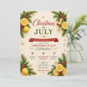 7月のクリスマスパーティー＋シトラス 招待状 (スタンド正面)