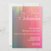 7月のクリスマスパーティー 招待状 (正面)