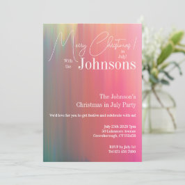 7月のクリスマスパーティー 招待状