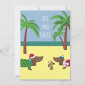 7月のクリスマスパーティー 招待状 (裏面)