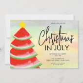 7月のクリスマスパーティー 招待状 (正面)