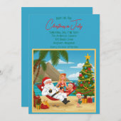 7月のクリスマスパーティー 招待状 (正面/裏面)