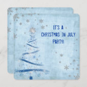 7月のクリスマスパーティー 招待状 (正面/裏面)