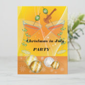 7月のクリスマスパーティー 招待状 (スタンド正面)