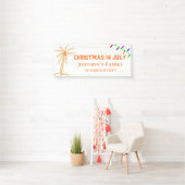7月のクリスマスパーティー 横断幕 (インサイチュ)