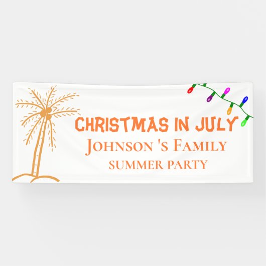 7月のクリスマスパーティー 横断幕 (横)