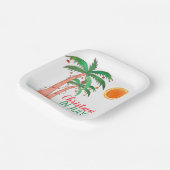 7月のクリスマスパームツリーズパーティー紙プレート ペーパープレート (傾斜あり)