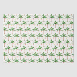 7月のクリスマスパームツリー、夏のサンタ&ライン 薄葉紙