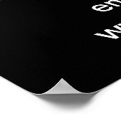 7月のクリスマスビジネスセールのブラックポスター ポスター (角)