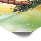 7月のクリスマスビーチでサンタクロース ポスター (コーナー)