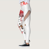 7月のクリスマスビーチサンダルサマーバケーションビーチ レギンス (左)