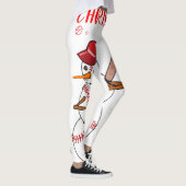 7月のクリスマスビーチサンダルサマーバケーションビーチ レギンス (右)