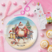 7月のクリスマスビーチ ペーパープレート (パーティー)