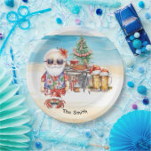 7月のクリスマスビーチ ペーパープレート (パーティー)