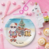 7月のクリスマスビーチ ペーパープレート (パーティー)