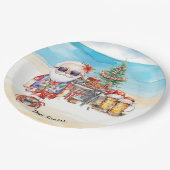 7月のクリスマスビーチ ペーパープレート (アングル)