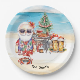 7月のクリスマスビーチ ペーパープレート