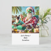 7月のクリスマスプールパーティーとサンタクロース・インヴィ 招待状 (スタンド正面)