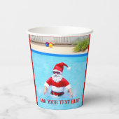 7月のクリスマスプールパーティー 紙コップ (裏面)