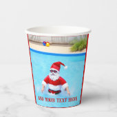 7月のクリスマスプールパーティー 紙コップ (正面)