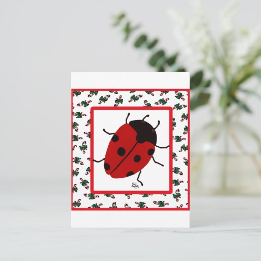 7月のクリスマスレディバグ シーズンポストカード (スタンド正面)