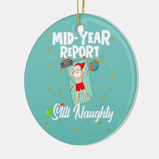 7月のクリスマス中間報告はまだいけな セラミックオーナメント (左)