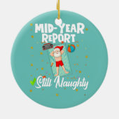 7月のクリスマス中間報告はまだいけな セラミックオーナメント (裏面)